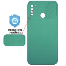 Capa para Motorola Moto One Fusion - Emborrachada Cam Protector Verde Escuro